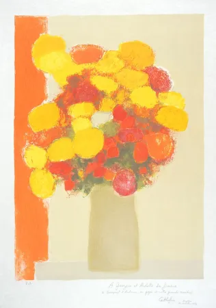 Lithographie Cathelin - Automne - Autumn