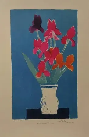 Lithographie Cathelin - IRIS