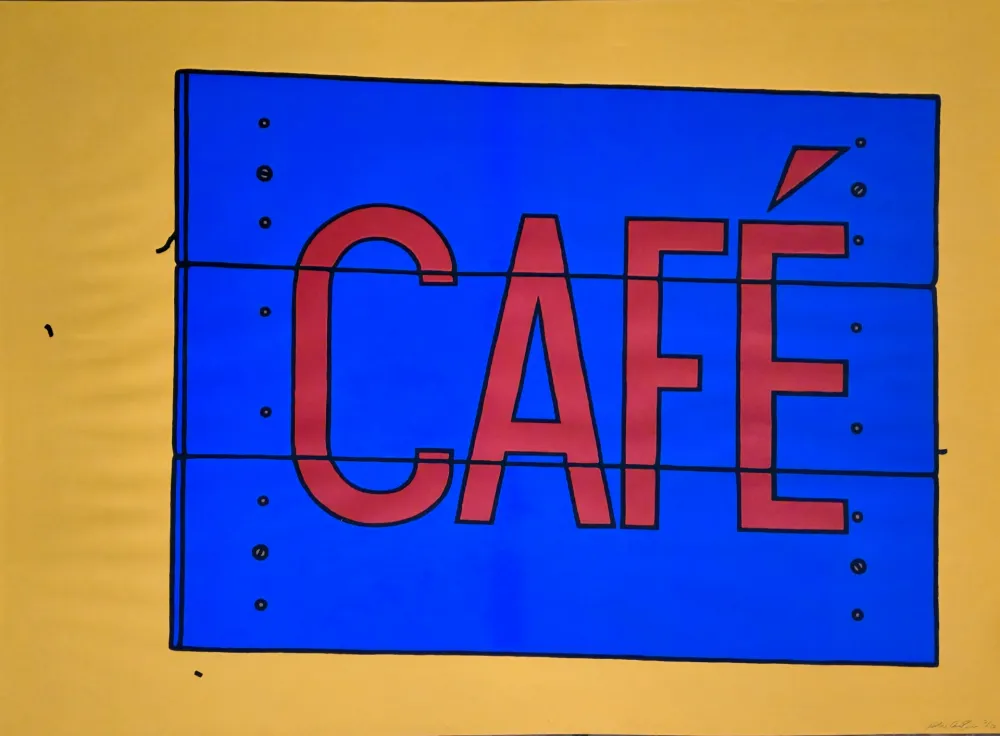 Sérigraphie Caulfield -  Cafe Sign 