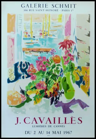 Affiche Cavailles - J.CAVAILLÈS GALERIE SCHMIT - LUMIÈRES DE CANNES
