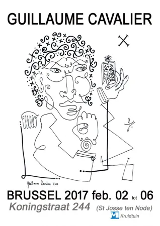 Affiche Cavalier - '' Bruxelles 2017 ''
