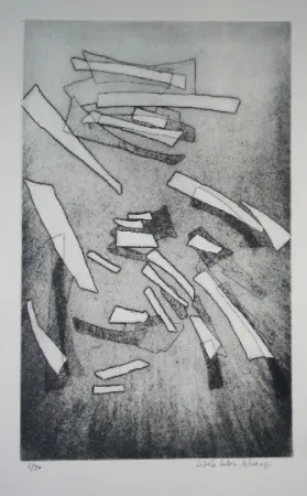 Eau-Forte Celan Lestrange - Inachevé