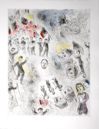 Eau-Forte Et Aquatinte Chagall - Celui qui dit les choses sans rien dire, 1976 - PLATE 5