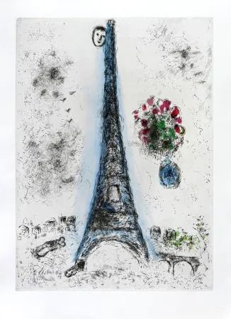 Eau-Forte Chagall - Celui qui dit les choses sans rien dire, Planche I