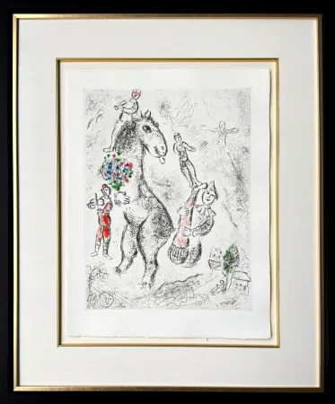 Eau-Forte Chagall - Celui qui dit les choses sans rien dire, Planche IX