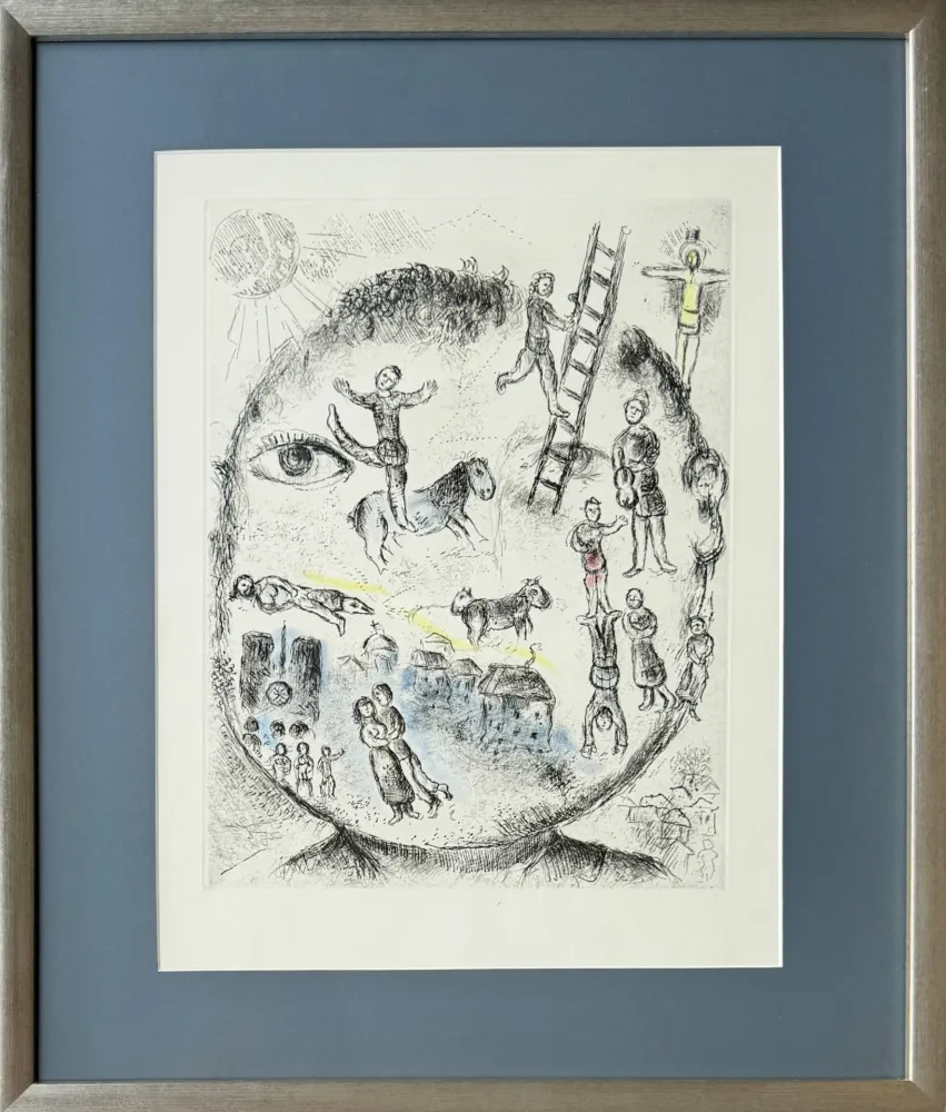 Eau-Forte Et Aquatinte Chagall - Celui qui dit les choses sans rien dire, Planche V