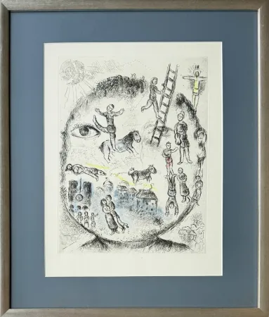 Eau-Forte Et Aquatinte Chagall - Celui qui dit les choses sans rien dire, Planche V