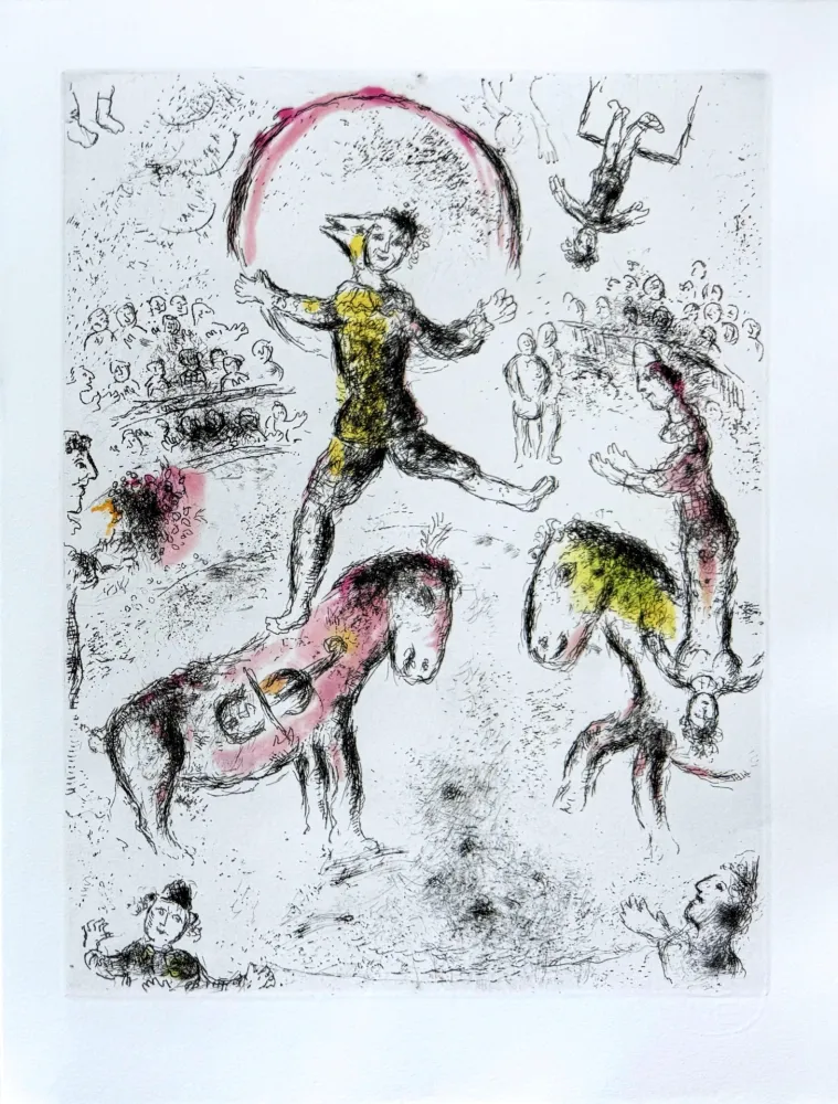 Eau-Forte Chagall - Celui qui dit les choses sans rien dire, Planche VI