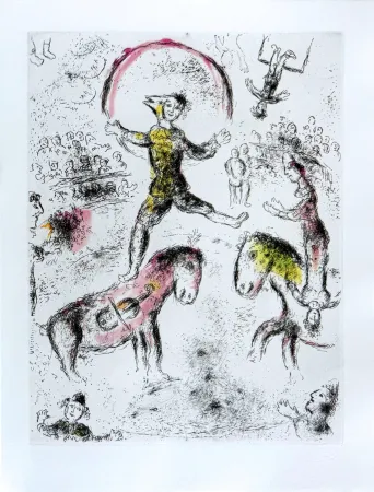 Eau-Forte Chagall - Celui qui dit les choses sans rien dire, Planche VI