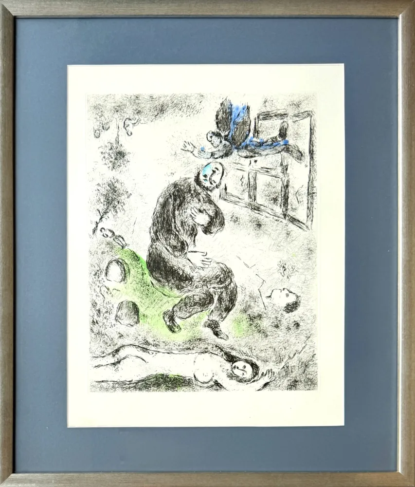 Eau-Forte Et Aquatinte Chagall - Celui qui dit les choses sans rien dire, Planche XII
