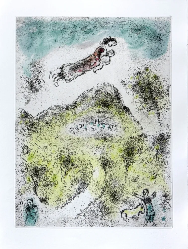 Eau-Forte Et Aquatinte Chagall - Celui qui dit les choses sans rien dire, Planche XIX