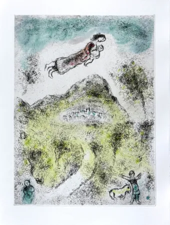 Eau-Forte Et Aquatinte Chagall - Celui qui dit les choses sans rien dire, Planche XIX