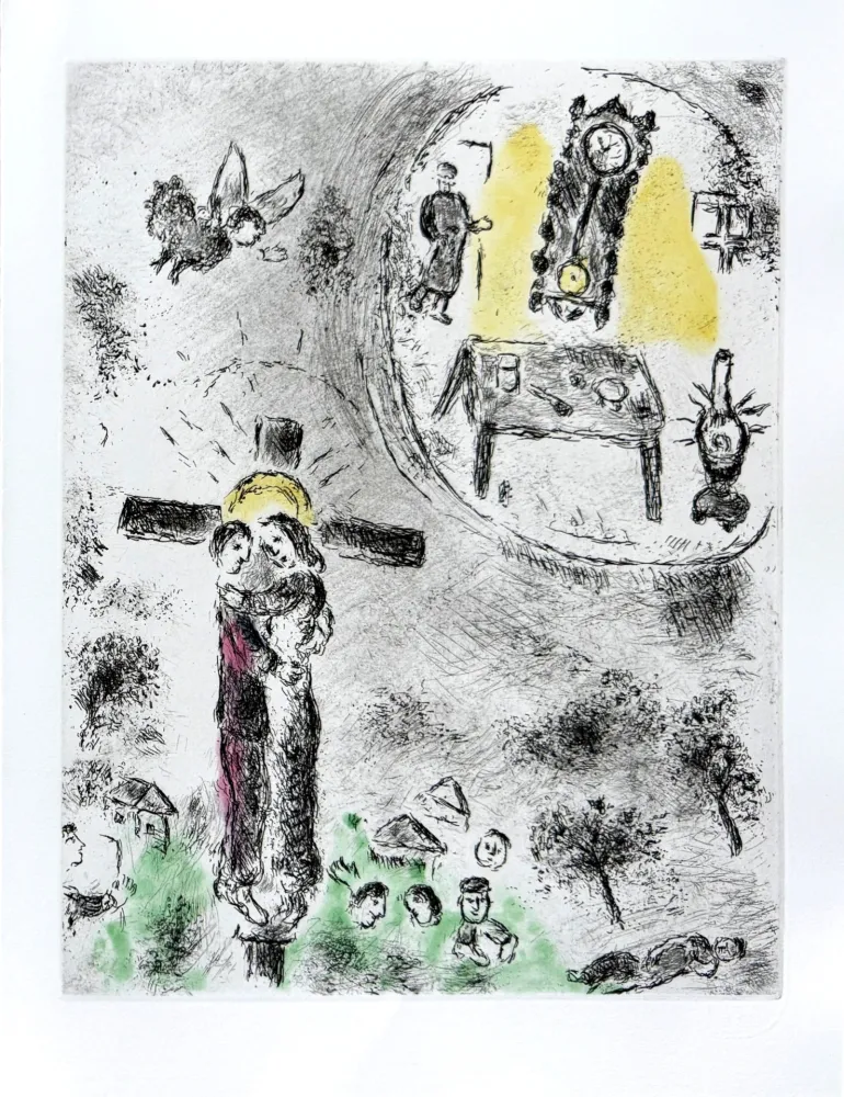 Eau-Forte Et Aquatinte Chagall - Celui qui dit les choses sans rien dire, Planche XX