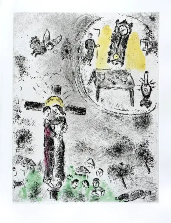 Eau-Forte Et Aquatinte Chagall - Celui qui dit les choses sans rien dire, Planche XX
