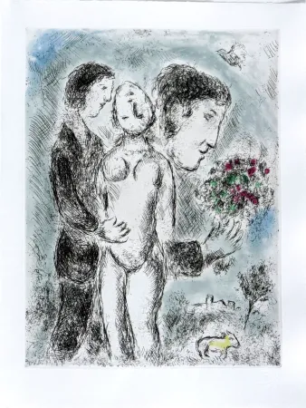 Eau-Forte Et Aquatinte Chagall - Celui qui dit les choses sans rien dire, Planche XXI