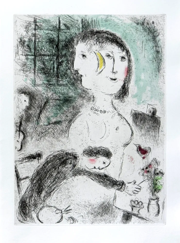 Eau-Forte Et Aquatinte Chagall - Celui qui dit les choses sans rien dire, Planche XXIII