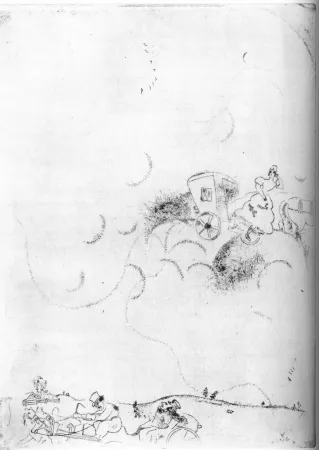 Eau-Forte Chagall - Cicicov's Dream