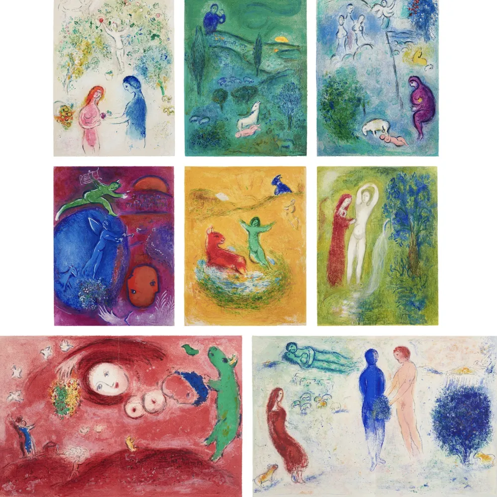 Lithographie Chagall - Daphnis and Chloé full album