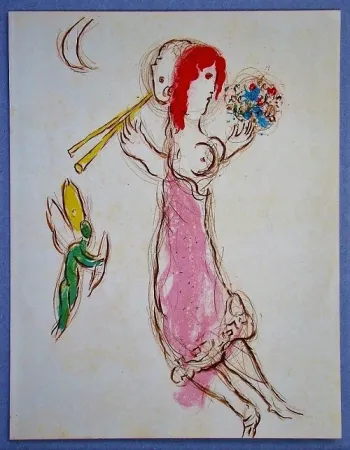 Lithographie Chagall - Daphnis et Chloé