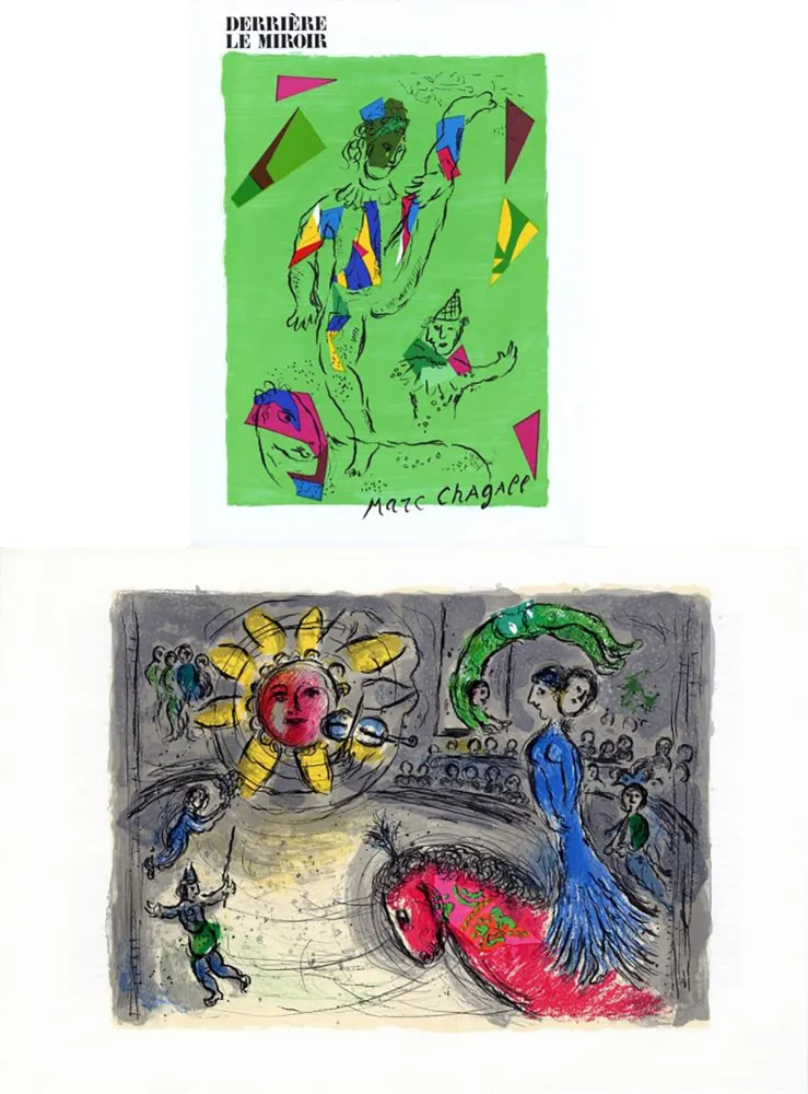 Livre Illustré Chagall - Derrière le Miroir n° 235 - CHAGALL. 2 LITHOGRAPHIES ORIGINALES (1979)