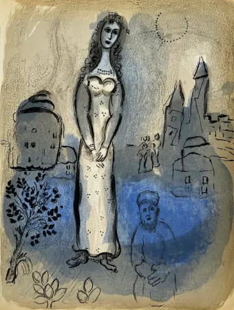 Lithographie Chagall - Esther