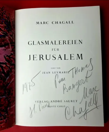 Livre Illustré Chagall - GLASMALEREIEN FÜR JERUSALEM / Windows  for Jerusalem 