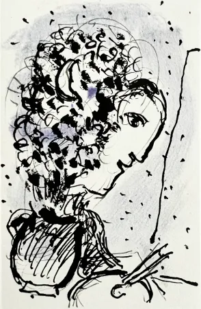 Lithographie Chagall - Invitation for an Exhibition