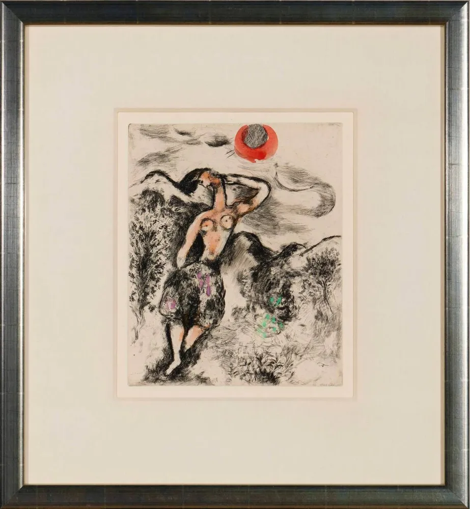 Eau-Forte Chagall - La Souris Metamorphosée en Fille (The Mouse Transformed into a Girl)