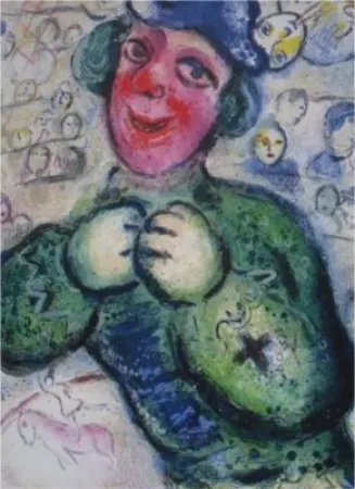 Lithographie Chagall - Le Cirque, planche 16