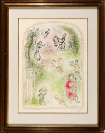 Lithographie Chagall - Le jardin de pomone (The Garden of Pomona)