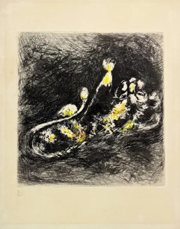 Eau-Forte Chagall - Le lion et le moucheron