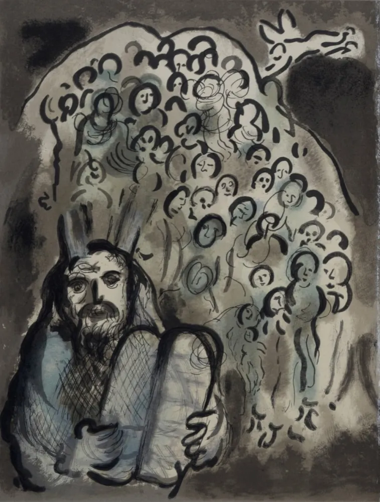 Lithographie Chagall - Le message biblique
