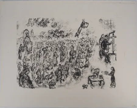 Lithographie Chagall - Le monde de la Bible