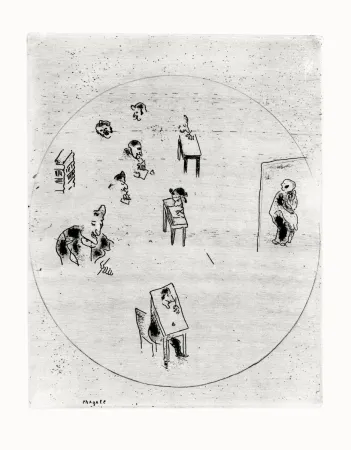 Eau-Forte Chagall - Les Ames Mortes