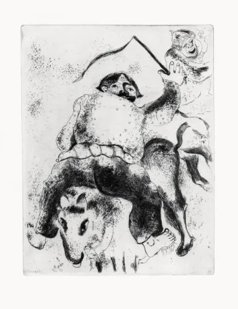 Eau-Forte Chagall - Les Ames mortes