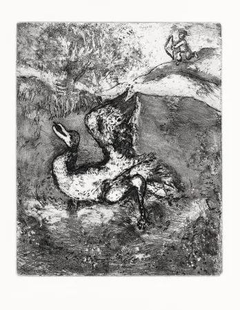 Eau-Forte Chagall - Les Fables de La Fontaine