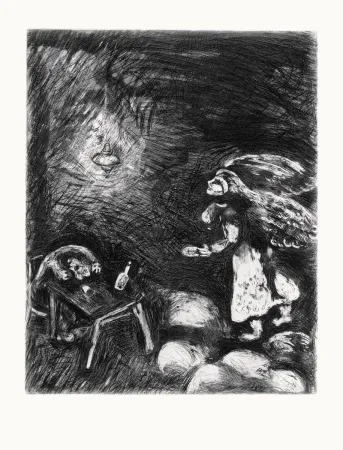 Eau-Forte Chagall - Les Fables de La Fontaine