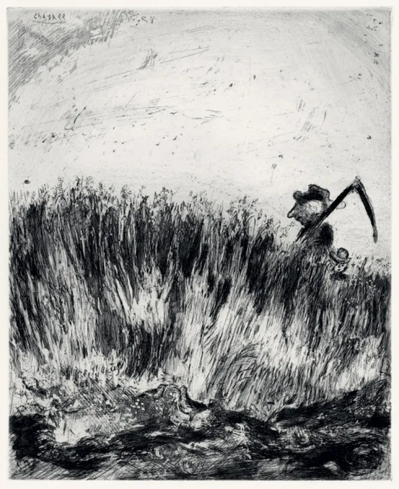 Eau-Forte Chagall - Les Fables de La Fontaine