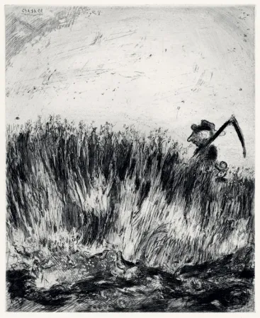 Eau-Forte Chagall - Les Fables de La Fontaine