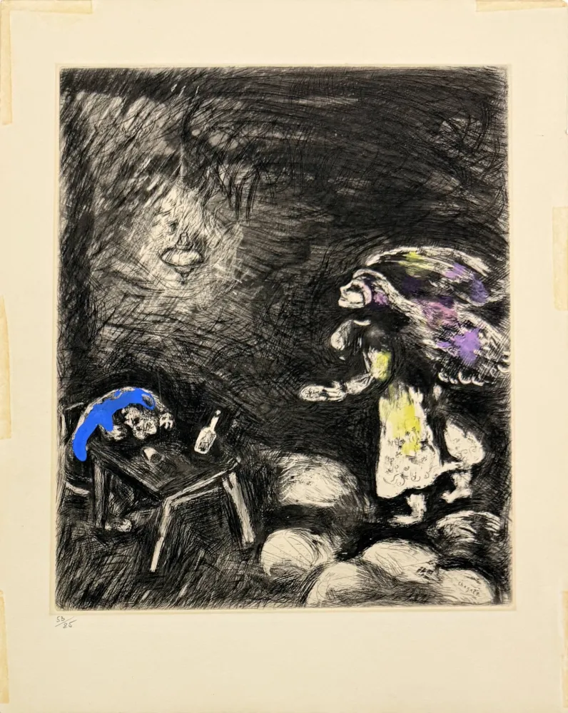 Eau-Forte Chagall - L'Ivrogne et sa Femme