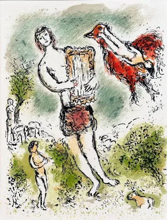 Lithographie Chagall - L'Odyssée, Planche XXXIV
