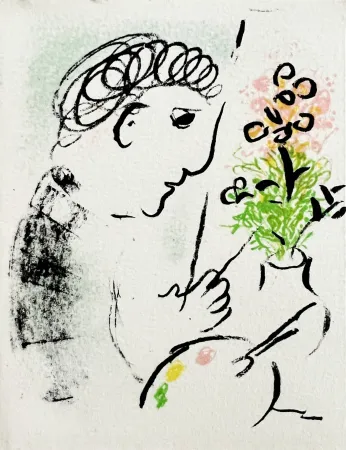 Lithographie Chagall - New Year's Card