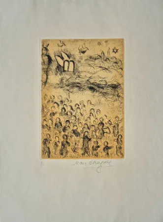 Eau-Forte Et Aquatinte Chagall - Plate 26, from Psalms of David
