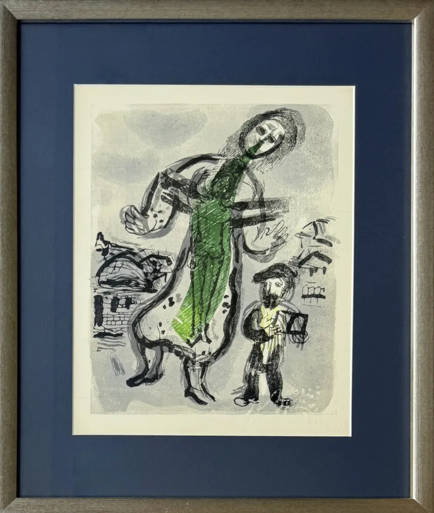 Gravure Sur Bois Chagall - Poèmes, Planche XIII