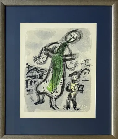 Gravure Sur Bois Chagall - Poèmes, Planche XIII