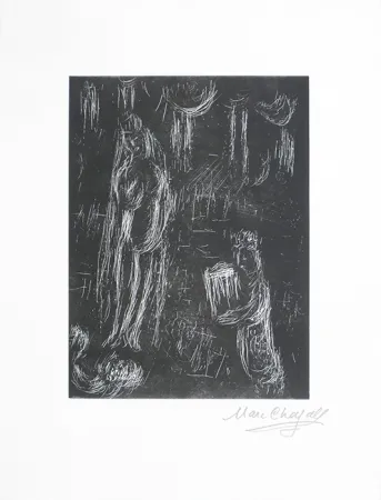 Linogravure Chagall - Pour Vava, planche 4