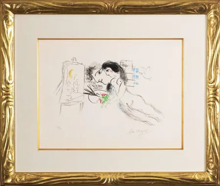 Lithographie Chagall - Rêve familier (Familiar Dream)