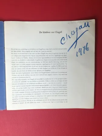 Livre Illustré Chagall - Signed - De klokken van Chagall