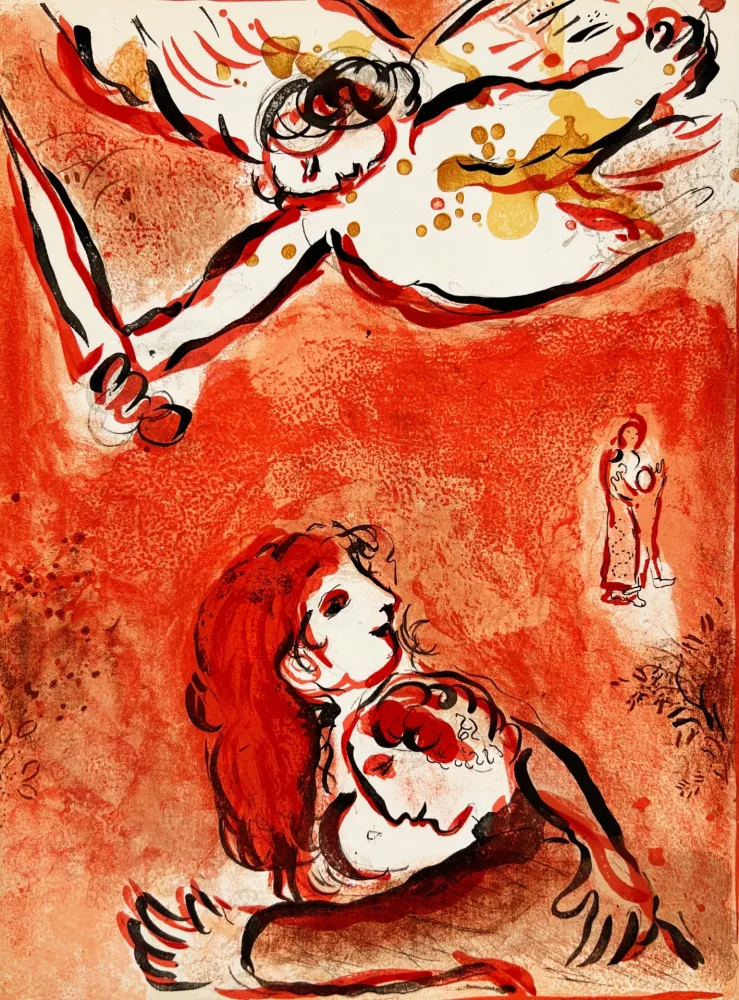 Lithographie Chagall - The Face of Israel