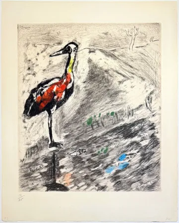 Eau-Forte Chagall - The Heron